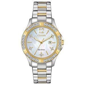 Citizen Women's Classic Date Indicator Eco-Drive Silver Watch 32MM EW2514-59D
